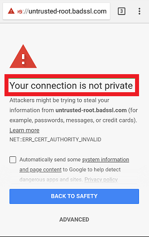 Android SSL Connection Error