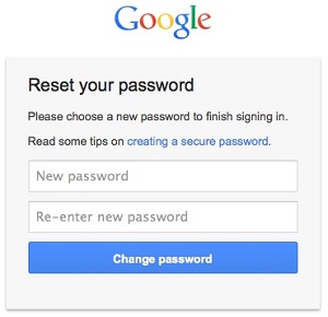 password reset